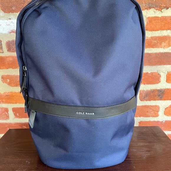 EUC Cole Haan Go To Backpack Triboro Nylon in Navy Blue - Picture 2 of 12